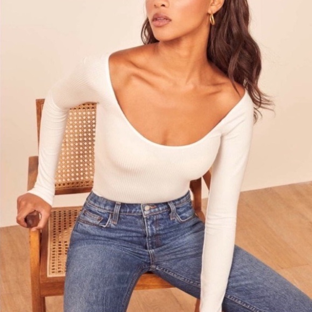 Reformation Nala Top, S, Pink